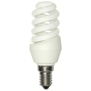 E14 Spiral 240V 9W Warmwhite 10,000 Hour Life