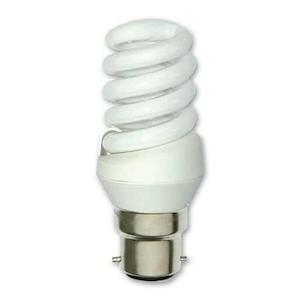B22D Spiral 240V 11W Warmwhite 10,000 Hour Life
