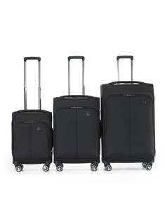 Deluxe Grange Collection TCA752 Suitcase Full Set - Black