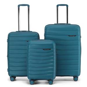 The New Zealand Luggage Co Pilot Collection Polypropylene Trolley Cases 76/66/55&hellip;