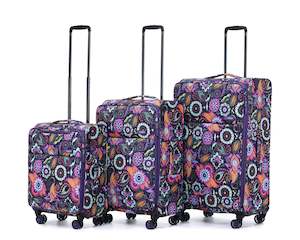 Luggage: Tosca So-Lite 4.0 Collection Full-Set of Trolleys 79cm/67cm/54cm AIR5055-Paisley