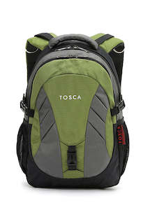 Backpacks: Tosca 42cm-H Intermediate or college multi-compartment back pack TCA941-Grey-lime