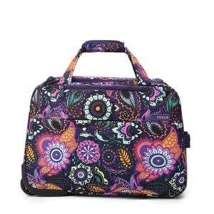 Overnight Bags: Tosca So-Lite 4.0 Collection carry-on wheel bag AIR5055WB-Paisley