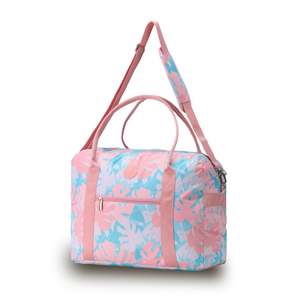 Overnight Bags: Tosca 50cm-W Travel tote Carry-on approved TCA935-Pink Palm
