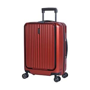 Eminent - Carry On 55cm - Antique Wine Polycarbonate Small Luggage with USB port KK50C