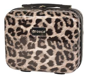 Toiletry Bags: Tosca Hard side carry-on Leopard Cosmetic beauty case TCA111BC