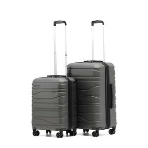 On Sale: New Zealand Luggage Co 2-Pce set 67/55cm Franz Josef Collection trolley luggage SS604-Charcoal