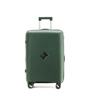 Gino Borelli Kai iwi Collection 66cm hard side checked polypropylene trolley GB2402B Green