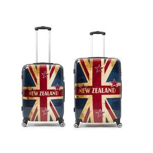 Nz Luggage Range: New Zealand Luggage 2-Pce set 67/53cm Flag polycarbonate luggage Checked plus Carry on NZ001