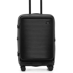 Tosca Zen Collection Top Lid Zipper opening Polycarbonate 65cm-H Trolley Case TCA225B-Black