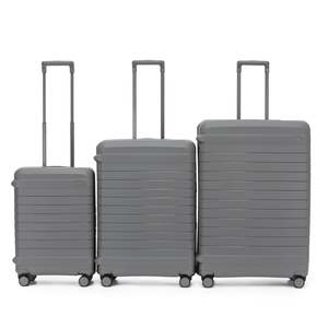 Tosca Vault Collection Clamp Style Polypropylene Premium Luggage Set 77/67/54cm TCA219-Grey