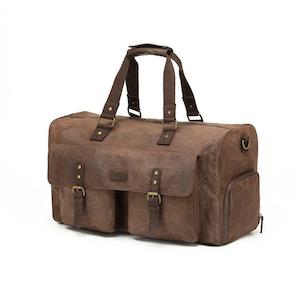 Overnight Bags: Tosca 65cm Waxed canvas collection Large Duffle-weekender travel bag WC011