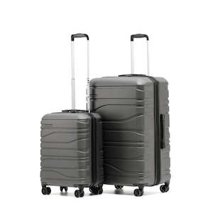 New Zealand Luggage Co Franz Josef collection 2-Pce 77/55cm Trolley luggage SS604-Charcoal