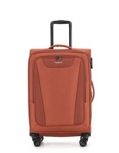 Checked Luggage: Tosca Altitude Collection 66cm Softside checked four-wheel trolley cases TCA188B-Rust