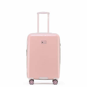 Clearance: Tosca 64cm Pink Maddison Collection Hard side Checked Trolley Case TCA410B