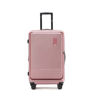 Premium: Tosca 66cm-H Horizon Collection polycarbonate Front zippered opening checked trolley case TCA644B-Dusy Rose