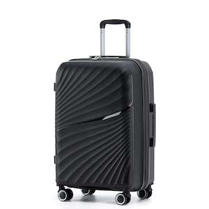 New Zealand Luggage Co Hauraki Collection 66cm Polypropylene Trolley case NZ004B Black