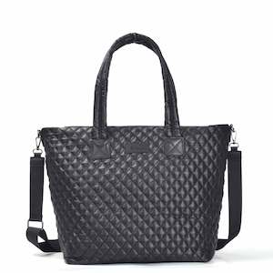 Tosca Metro Collection fashion quilted large travel tote MET980-Black