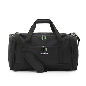 Carryon Luggage: Tosca -53cm-long Sports-travel tote bag, carry on approved TCA798S-Black