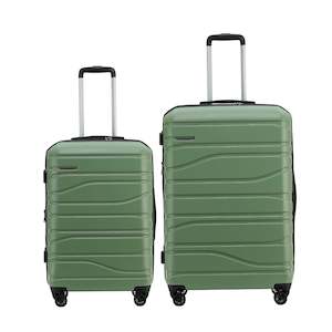 New Zealand Luggage Franz Josef Collection Hard side Trolley set 77cm/67cm SS604-Oil Green