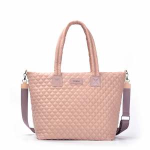 Cabin Bags: Tosca Metro Collection fashion quilted large travel tote MET980-Mauve