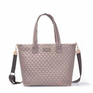 Tosca Metro Collection fashion quilted large travel tote MET980-Magnet