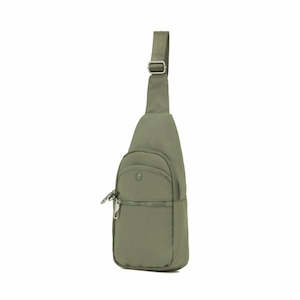 View All Travel Bags: Tosca Slash proof Anti-theft Slinger style cross body bag TCA989-Khaki
