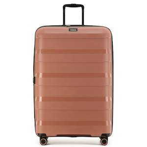 Tosca 81cm Comet Collection hard side polypropylene checked trolley case TCA200XL-Mocha