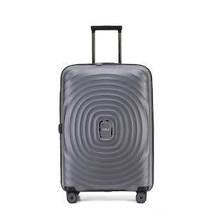 Tosca Eclipse - 67cm Checked - Charcoal  Polypropylene Medium Trolley Luggage TCA300B