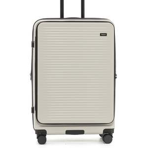 Hardside Luggage: Tosca Zen Collection Top Lid Zipper Opening 77cm-H Polycarbonate Trolley case TCA225A-Stone