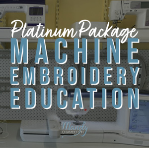 Products: Platinum Machine Embroidery Education Package