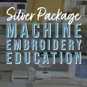 Products: Silver Machine Embroidery Education Package