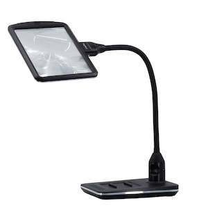 MagniPros Stand Magnifier with LED Lighting and Charging Port