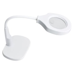 Stand Magnifiers: Desk Top Illuminated Stand Magnifier with Dual Clamp