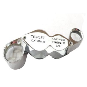 Pocket Magnifiers: 10X & 20X Pocket Folding Inspection Loupe Magnifier