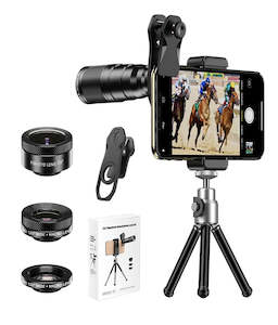 Phone Telephoto Lens: APEXEL Telephoto Lens Kit 4 in 1 22X With Tripod Bundle