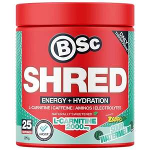 Products: BSc Shred Energy + Hydration