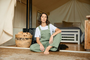 Julian Wmns Linen Dungarees SWANNDRI