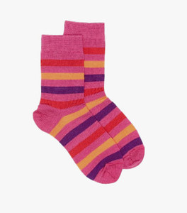 Products: Kids Wide Stripe Merino Wool Socks NORSEWEAR