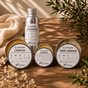 Nz Lanolin: Bundle 6: 1x 100g EP Grade Lanolin, 1x 100ml EP Grade Lanolin Oil, 100g Raw Lanolin + FREE 20g EP Grade Lanolin