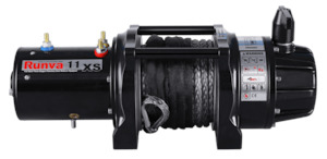 Winches: Runva 11XS Premium 12V with Synthetic Rope