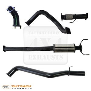Exhaust Systems: Outback 3" Stainless Steel Exhaust to suit Toyota Hilux KZN165R 04/1999-05/2003