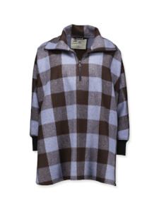 Nzo Clothing: Feldon Swanndri Wool Camp Poncho - Walker Check