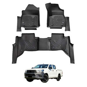 Toyota: Toyota Hilux 2015-Onwards Injection Car Floor Mats (Auto Trans)