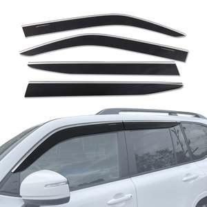 All: AUSGO Toyota Land Cruiser 300 Series 2021-Onwards Monsoon Weather Shields with Stainless Trim