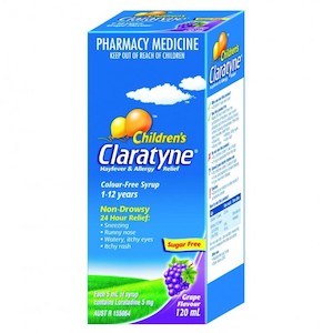 Antihistamines: Claratyne Child Syrup Grape 120ml