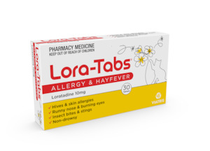 Antihistamines: Lora Tabs Allergy & Hayfever 10mg 30s
