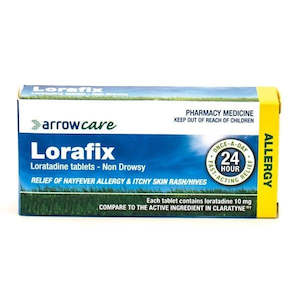 Antihistamines: Lorafix 10mg 100s