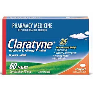 Antihistamines: Claratyne 60s