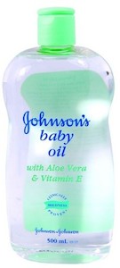 Baby Moisturisers: Johnsons And Johnsons Baby Oil Aloe Vera 500ml